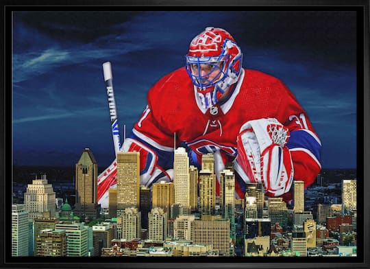 Carey Price 20" x 29" Framed Canvas Canadiens Skyline 31.5" x 22.5"